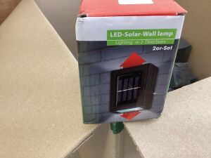 Lot of (29) LED Solar Wall Lamp