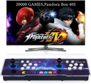 RegiisJoy 20000 in 1 Pandora Box 40S Arcade Game Console for PC & Projector & TV, 2-4 Players, 1280X720, 3D Games, Search/Hide/Save/Load/Pause Games, Favorite List 25"L x 8.6"W x 2.7"H