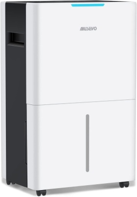 5,000 Sq. Ft Dehumidifier for Basements and Home, Aiusevo 50 Pint Dehumidifiers with Drain Hose Ideal for Large Room, Bedroom, Quietly Removes Moisture, 3 Modes Deshumidificador, Child Lock, 24H Timer 10.6"D x 14"W x 20.6"H