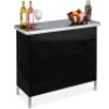 Portable Pop-Up Bar Table w/ Carrying Case, Removable Skirt&nbsp;39.75"(L) x 15"(W) x 34.75"(H)