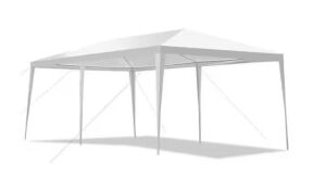 10 ft. x 20 ft. White Outdoor Party Wedding Canopy Gazebo Pavilion Event Tent