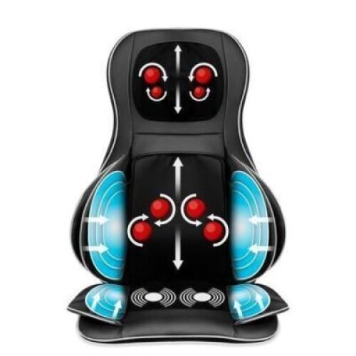 Air Compression Shiatsu Neck & Back Massager Seat w/ Heat, Rolling Massage&nbsp;