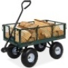 Steel Garden Utility Cart Wagon w/ 400lb Capacity, Removable Sides, Handle&nbsp;41"(L) x 18"(W) x 20"(H)