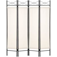 4-Panel Folding Privacy Screen Room Divider Decoration Accent, 6ft&nbsp;