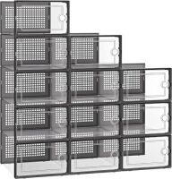 Kuject Shoe Organizer Storage Boxes, 12 Pack