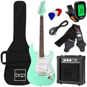 Beginner Electric Guitar Kit w/ Case, 10W Amp, Tremolo Bar - 39in 