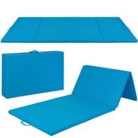 Folding Exercise Fitness Workout Gym Floor Mat w/ Handles&nbsp;