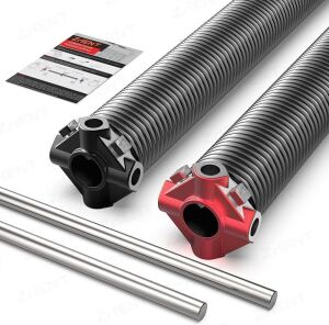 Garage Door Torsion Springs with Non-Slip Winding Bars, .225" x 2" x 27" 