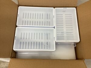 White Stackable Shoe Storage Boxes, 12 pc 