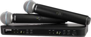 Shure Dual-Channel Wireless Handheld Microphone System with Two Handheld Mics