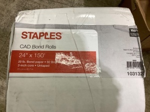 Staples CAD Bond Rolls 24"X150 2 inch core 