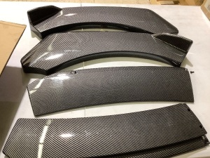 carbon fiber front bumper lip splitter spoiler for porche 911997 carrera gt