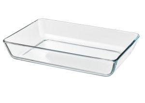 MIXTUR lot of 6 Oven/serving dish, clear glass, 14x10 "$59.94