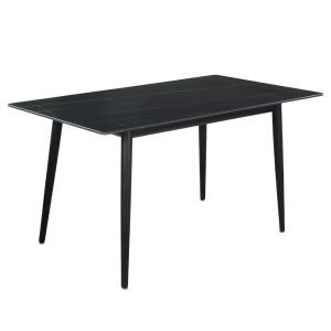 Modern Dining Table with Metal Base & Legs