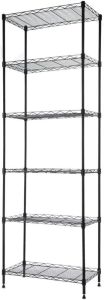 REGILLER 6 Tier Wire Shelving Steel Storage Rack, 21.4L x 11.7W x 63H