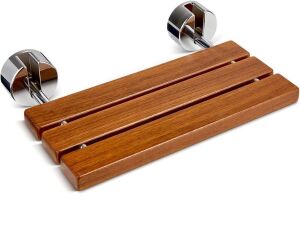 OasisSpace Teak Folding Shower Seat 