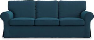 TLYESD Ektorp 3 Seat Sofa Cover, Dark Ocean