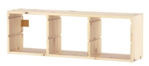 TROFAST Wall storage, light white stained pine, 36 5/8x11 3/4 " $69.99