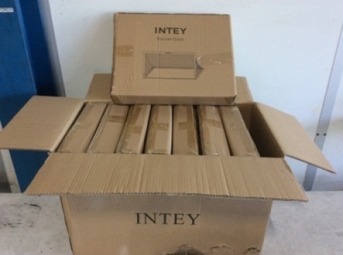 Case of (8)&nbsp;Intey Soccer Goals 6'6" x 3'3" - Appear New&nbsp;