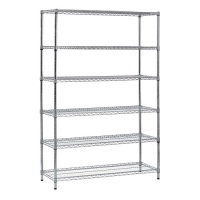 Muscle Rack Steel Shelving Unit, 6 Shelf, 48" W x&nbsp;72" H x 18" D -&nbsp;NEW