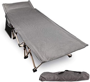 REDCAMP Oversized Camping cots for Adults 500lbs, Extra Wide Sleeping Cots Tall Sleeping Cots Heavy Duty, XL Cots Portable for Outdoor Indoor Office, Grey 75 x 28 x 15 inches