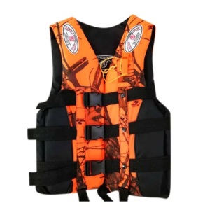 Adult Life Jacket Swim Vest Buoyancy Aid Jacket PFD for Fishing Kayak Ski Buoyancy Fishing Boat for Water Sports Orange Deals 3XL