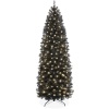 Pre-Lit Black Artificial Pencil Holiday Tree 6FT