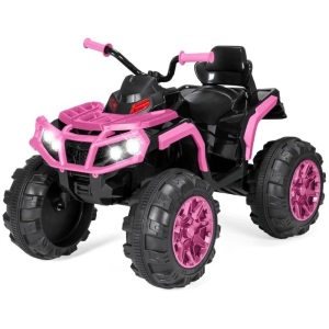 12V Kids Ride-On 4-Wheeler Quad ATV Car w/ 3.7mph Max, Bluetooth, Headlights 39.5"(L) x 26"(W) x 29.5"(H)