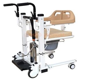 Hydraulic Lift Transfer Chair With Commode