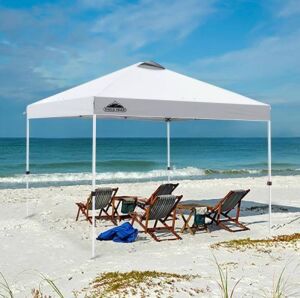 EAGLE PEAK 10 ft. x 10 ft. White Pop Up Canopy Tent