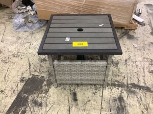 Patio Table with Umbrella Hole