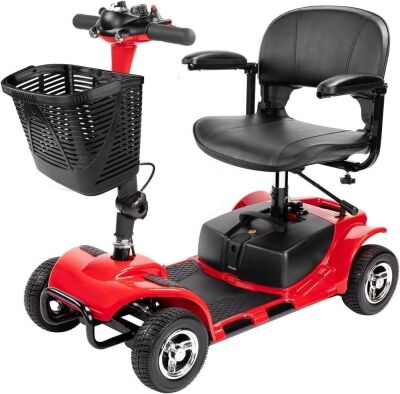 FERBAM 4 Wheel Electric Mobility Scooter with Lights and Basket - Missing Lights Button