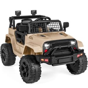 12V Kids Ride-On Truck Car w/ Parent Remote Control, Spring Suspension 