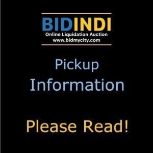 PICKUP INFORMATION - PLEASE READ!