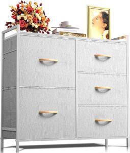 ROMOON Dresser with Fabric Bins