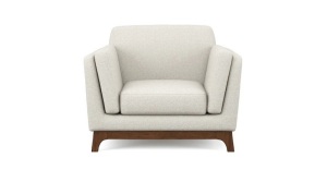 Ceni Chalk Gray Armchair