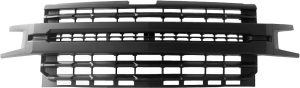 IKON MOTORSPORTS, Grille Compatible With 2019-2021 Chevrolet Silverado 1500 LT, LTZ, RST, High Country, Front Bumper Hood Mesh Grill Matte Black