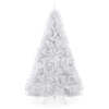 Premium White Artificial Pine Christmas Tree w/ Tips, Foldable Metal Base 6ft