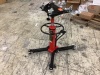 VEVOR Transmission Jack,1/2Ton/1100lbs Capacity Hydraulic Telescopic Transmission Jack, 2-Stage Floor Jack Stand with Foot Pedal, 360° Swivel Wheel, Garage/ Shop Lift Hoist.