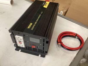 VEVOR 3000W Modified Sine Wave Inverter, DC 12V to AC 120V, with LCD Display, Remote Controller, LED Indicator, GFCI Outlets