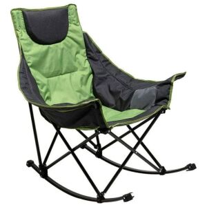 Sunnyfeel Outdoor Portable Folding Rocking Chair with Carry Bag, Green