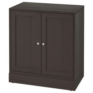 HAVSTA Cabinet with plinth, dark brown, 81x47x89 cm