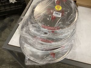 Lot of (6) 14" Pizza Trays 