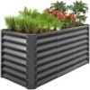 Outdoor Metal Raised Garden Bed for Vegetables, Flowers, Herbs - 4x2x2ft&nbsp;