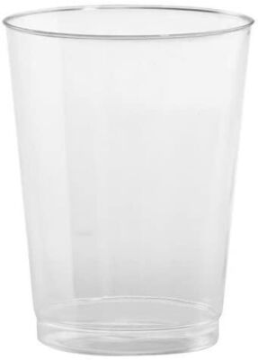 Case of Hanna K. Signature Collection Dinnerware Plastic Tumblers, 8-Ounce, 6-100 Count Packs - NEW