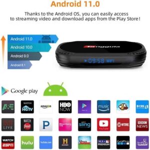 Tanggula X5 Tv Box Android Media Player Device 2022 | Mini Backlit Wireless Keyboard Adjustable Full Panel Touchpad | Fast Speed Dual Band WiFi | 128GB Storage |4k / 8k Ultra HD Voice Activated Remote