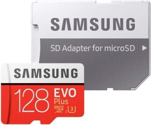 Samsung Evo Plus Class 10 UHS-I microSDXC U3 with Adapter (128GB MB-MC128GA/APC)