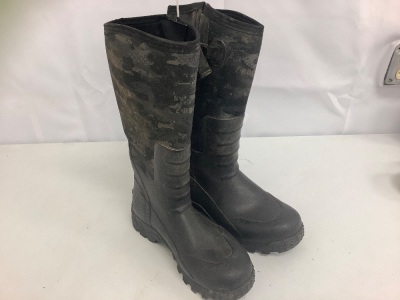 ROCKY Sport Pro Rubber Outdoor Boots for Men, Black/Rocky Venator Camo, Size 11 - E-Commerce Return, Worn