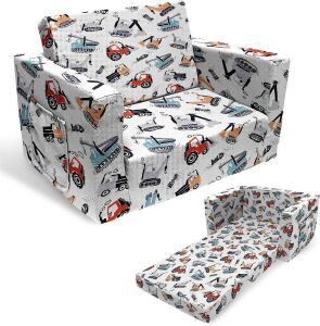 Kids Extra Soft Flip Open Chair & Sleeper