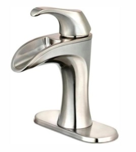 Brea 4 in. Centerset Single-Handle Bathroom Faucet in Brushed Nickel - New/Unopened